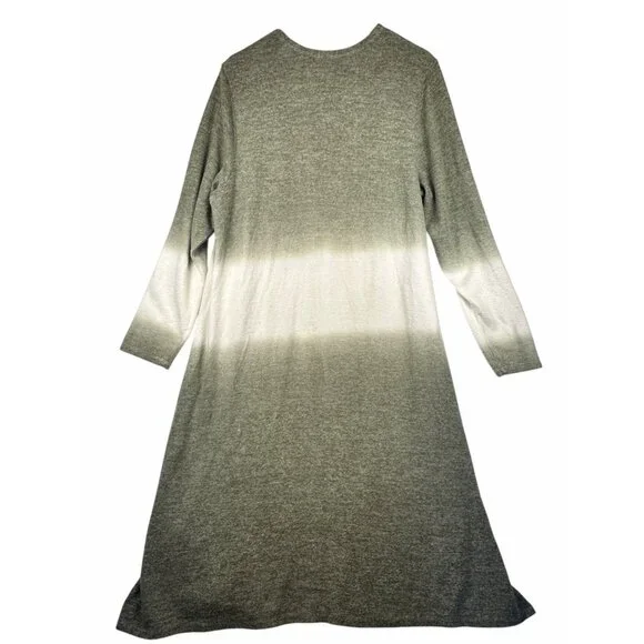 Torrid Womens Super Soft Open Front Olive Cream Long Cardigan 2X Boho Whimsigoth - Picture 10 of 11